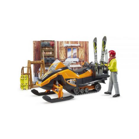 BRUDER - CABANA MONTANA CU SNOWMOBIL - poza 2