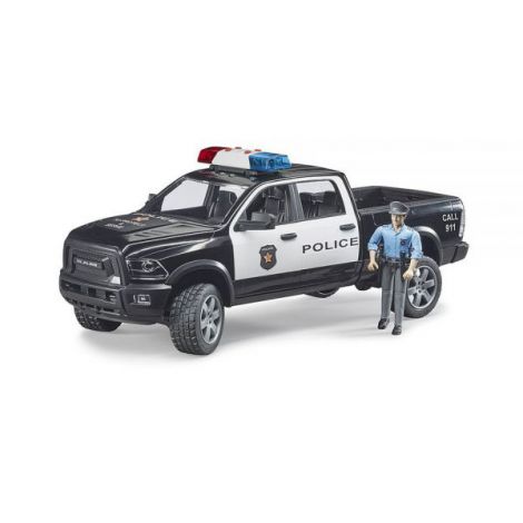 BRUDER - CAMION DE POLITIE RAM 2500 CU POLITIST SI ACCESORII - poza 1