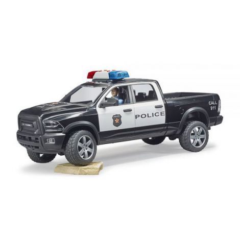 BRUDER - CAMION DE POLITIE RAM 2500 CU POLITIST SI ACCESORII - poza 2