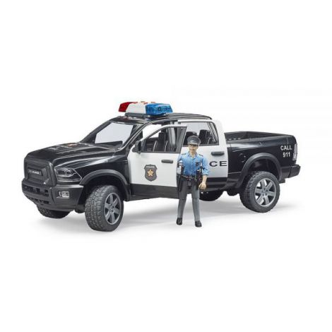 BRUDER - CAMION DE POLITIE RAM 2500 CU POLITIST SI ACCESORII - poza 3