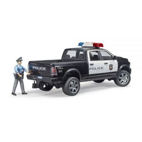 BRUDER - CAMION DE POLITIE RAM 2500 CU POLITIST SI ACCESORII - poza 4