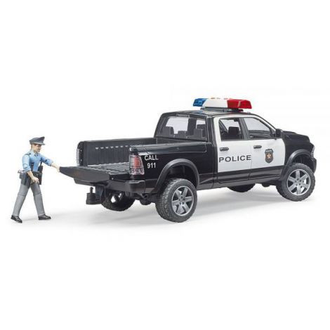 BRUDER - CAMION DE POLITIE RAM 2500 CU POLITIST SI ACCESORII - poza 5