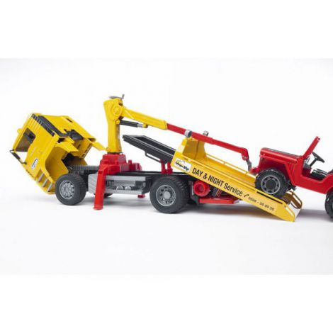 BRUDER - CAMION DE TRACTARE MAN TGA SI VEHICUL DE TEREN - poza 5