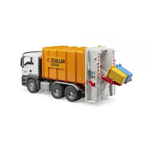 BRUDER - CAMION GUNOI MAN TGS CU INCARCARE IN SPATE - poza 5