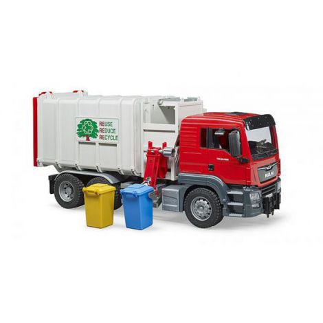 BRUDER - CAMION GUNOI MAN TGS CU INCARCARE LATERALA - poza 1