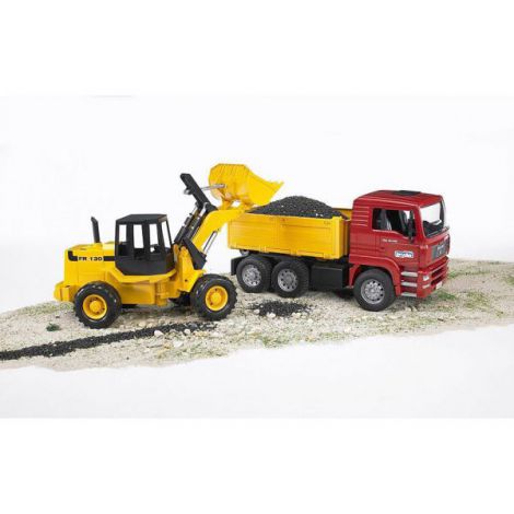 BRUDER - CAMION MAN TGA SI INCARCATOR ARTICULAT FR 130 - poza 2