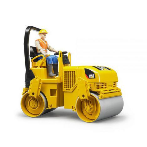 BRUDER - COMPACTOR ASFALT CU TAMBUR CAT - poza 1