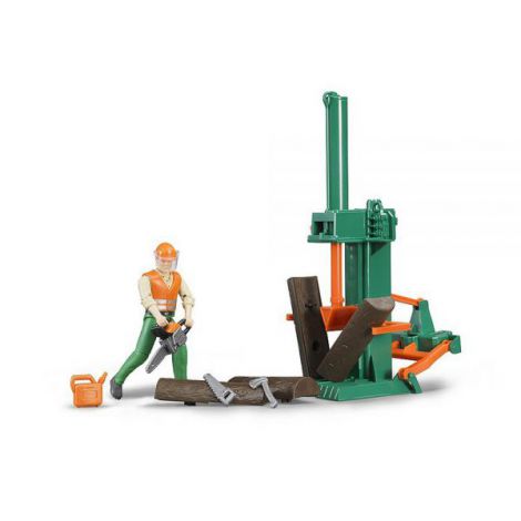 BRUDER - FIGURINA MUNCITOR FORESTIER CU ACCESORII - poza 4