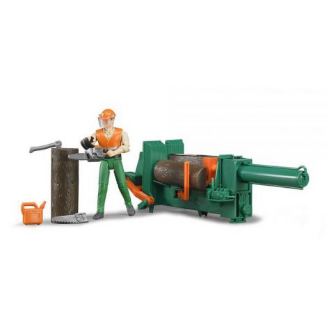 BRUDER - FIGURINA MUNCITOR FORESTIER CU ACCESORII - poza 5