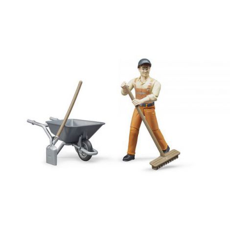 BRUDER - FIGURINA MUNCITOR MUNICIPAL - poza 1