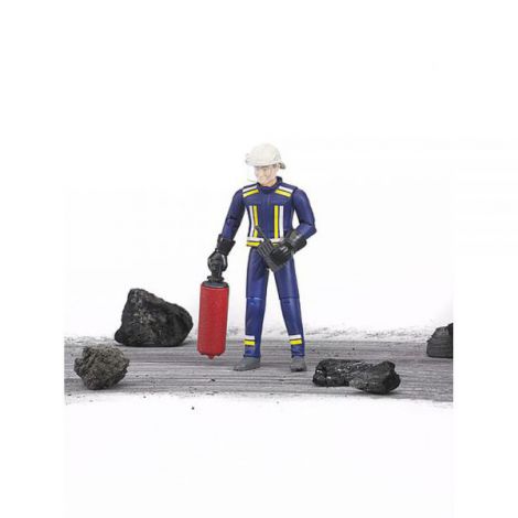 BRUDER - FIGURINA POMPIER CU ACCESORII - poza 1