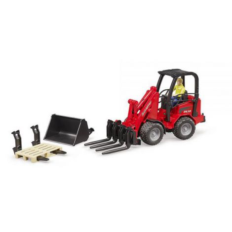 BRUDER - INCARCATOR COMPACT SCHAFFER 2034 CU FIGURINA SI ACCESORII - poza 2