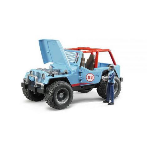 BRUDER - JEEP CROSS COUNTRY DE CURSE ALBASTRU - poza 4