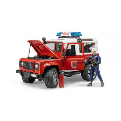 BRUDER - MASINA DE POMPIERI LAND ROVER DEFENDER SI POMPIER - poza 2