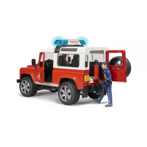 BRUDER - MASINA DE POMPIERI LAND ROVER DEFENDER SI POMPIER - poza 3