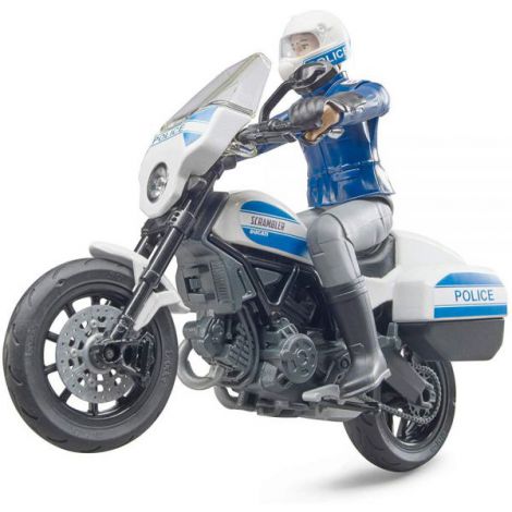 BRUDER - MOTOCICLETA DE POLITIE SCRAMBLER DUCATI SI POLITIST - poza 1