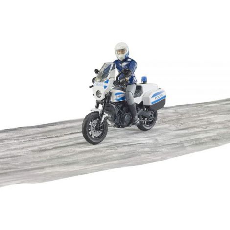 BRUDER - MOTOCICLETA DE POLITIE SCRAMBLER DUCATI SI POLITIST - poza 2