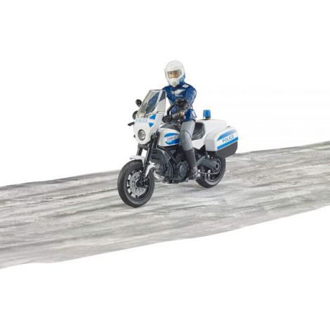 BRUDER - MOTOCICLETA DE POLITIE SCRAMBLER DUCATI SI POLITIST - poza 4
