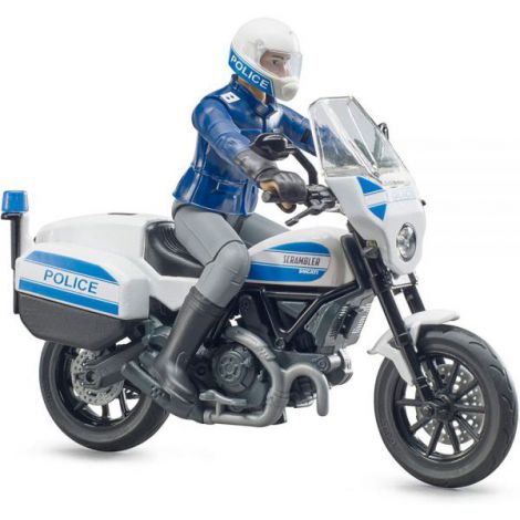 BRUDER - MOTOCICLETA DE POLITIE SCRAMBLER DUCATI SI POLITIST - poza 5