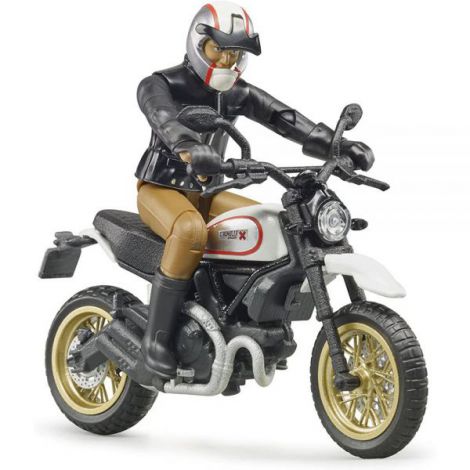 BRUDER - MOTOCICLETA SCRAMBLER DUCATI DESERT CU SOFER - poza 4
