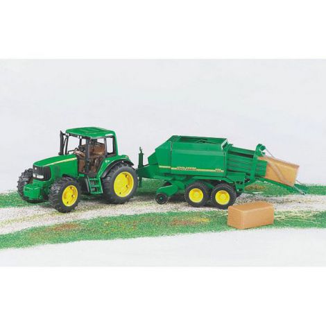 BRUDER - PRESA BALOTI JOHN DEERE - poza 2