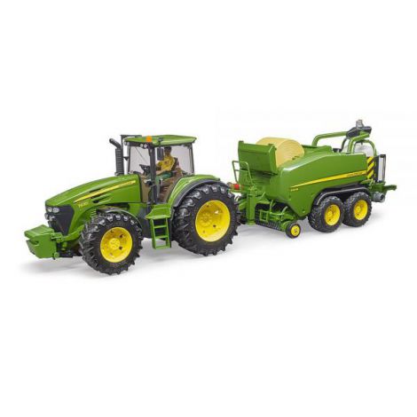 BRUDER - PRESA DE AMBALAT BALOTI JOHN DEERE C441R - poza 1