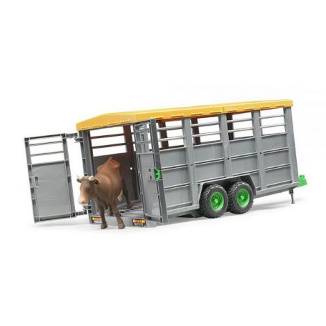 BRUDER - REMORCA PENTRU ANIMALE CU O VITA - poza 3