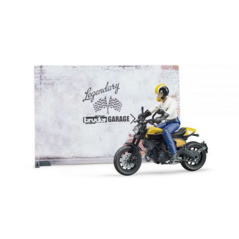 BRUDER - SERVICE CU MOTOCICLETA SCRAMBLER DUCATI - poza 3