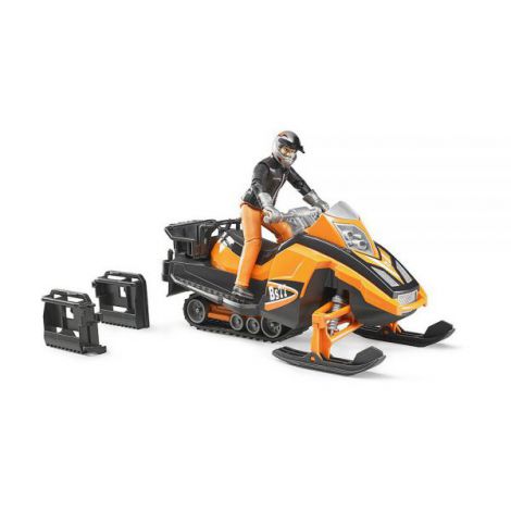 BRUDER - SNOWMOBIL CU SOFER SI ACCESORII - poza 2