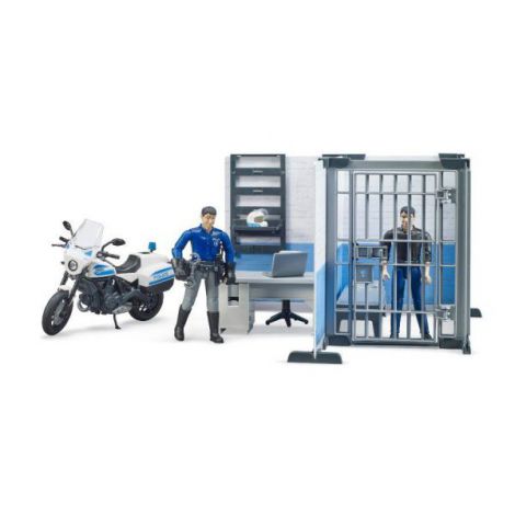 BRUDER - STATIE DE POLITIE CU MOTOCICLETA - poza 2