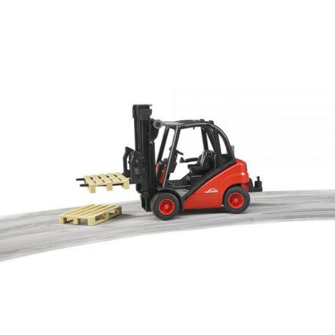 BRUDER - STIVUITOR LINDE H30D CU 2 PALETI - poza 2