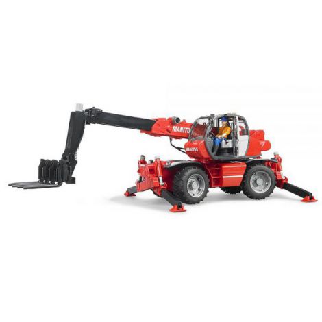 BRUDER - STIVUITOR TELESCOPIC CU ACCESORII MANITOU MRT 2150 - poza 2
