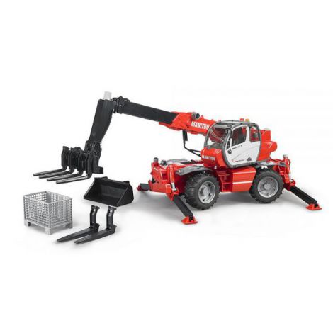 BRUDER - STIVUITOR TELESCOPIC CU ACCESORII MANITOU MRT 2150 - poza 3