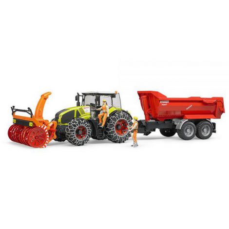 BRUDER - TRACTOR CLAAS AXION 950 CU LANTURI SI FREZA DE ZAPADA - poza 2