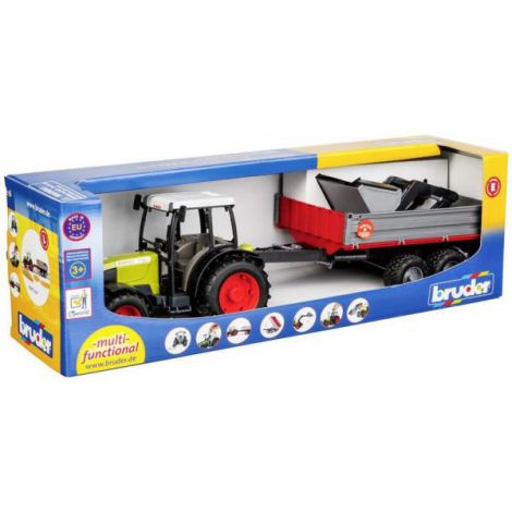 BRUDER - TRACTOR CLAAS NECTIS 267 F CU REMORCA BASCULABILA - poza 1