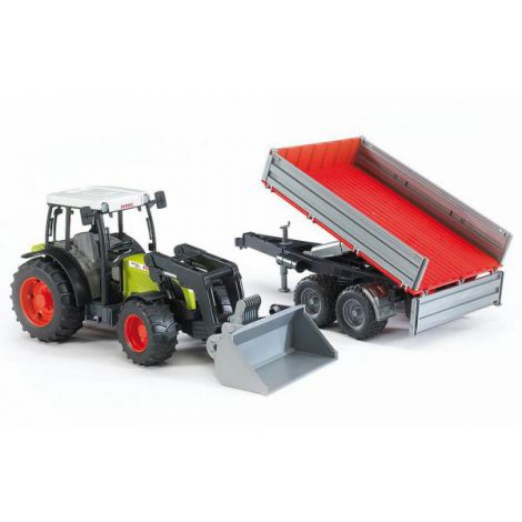 BRUDER - TRACTOR CLAAS NECTIS 267 F CU REMORCA BASCULABILA - poza 4