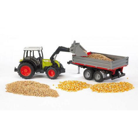 BRUDER - TRACTOR CLAAS NECTIS 267 F CU REMORCA BASCULABILA - poza 5