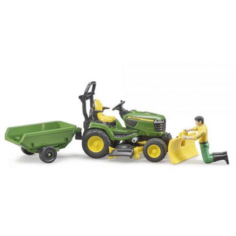 BRUDER - TRACTOR CU REMORCA JOHN DEERE SI GRADINAR - poza 4