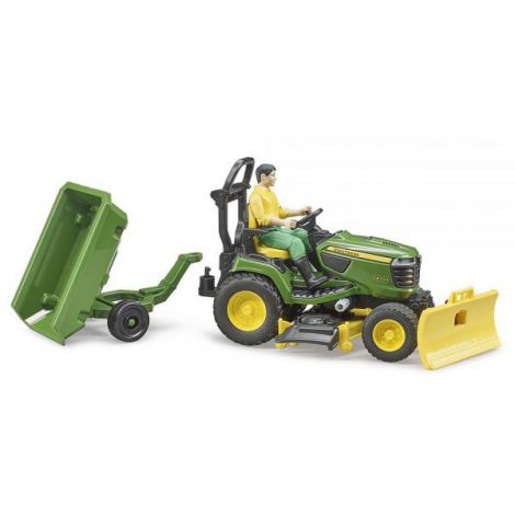 BRUDER - TRACTOR CU REMORCA JOHN DEERE SI GRADINAR - poza 5