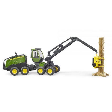 BRUDER - TRACTOR FORESTIER JOHN DEERE 1270G CU UN BUSTEAN - poza 3