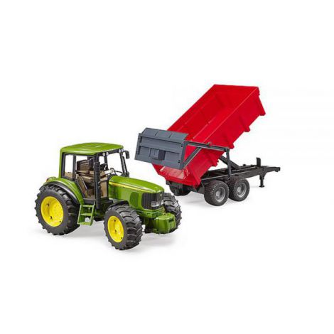 BRUDER - TRACTOR JOHN DEERE 6920 CU REMORCA BASCULABILA - poza 1