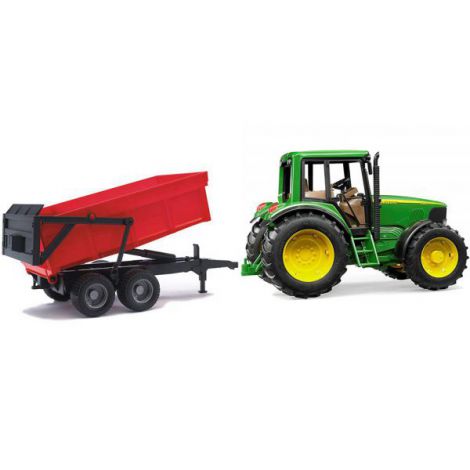 BRUDER - TRACTOR JOHN DEERE 6920 CU REMORCA BASCULABILA - poza 2