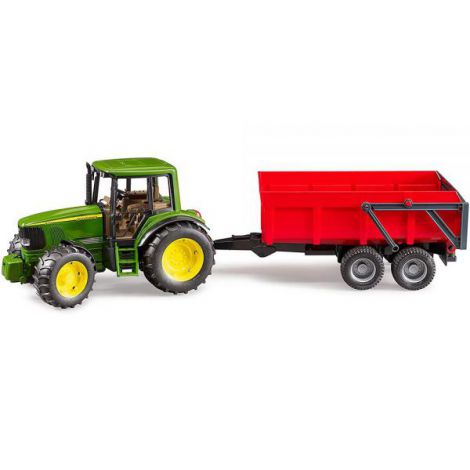 BRUDER - TRACTOR JOHN DEERE 6920 CU REMORCA BASCULABILA - poza 3