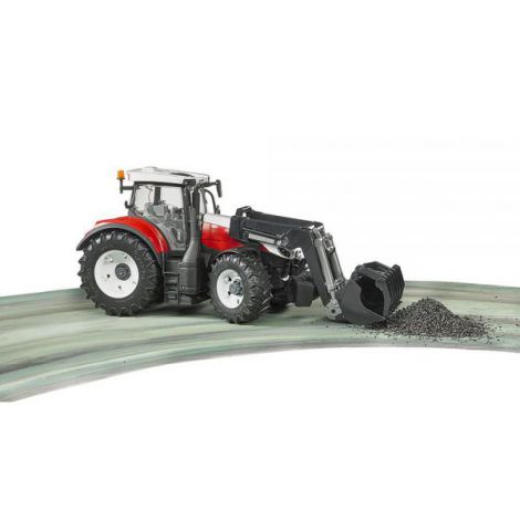 BRUDER - TRACTOR STEYR 6300 TERRUS CVT CU INCARCATOR FRONTAL - poza 3