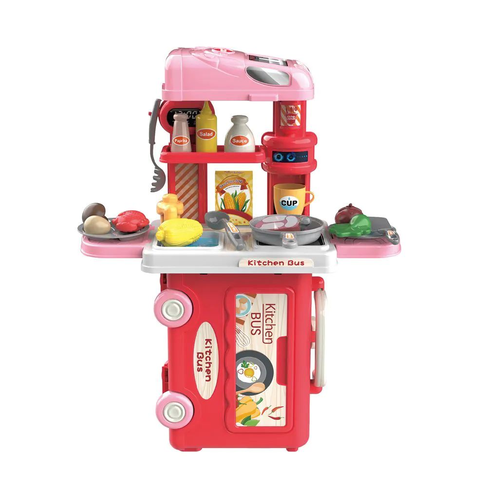 Bucatarie Bowa in valiza tip autobuz 32 piese - poza 1