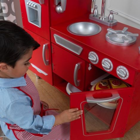 Bucatarie de jucarie din lemn Red Vintage - poza 4