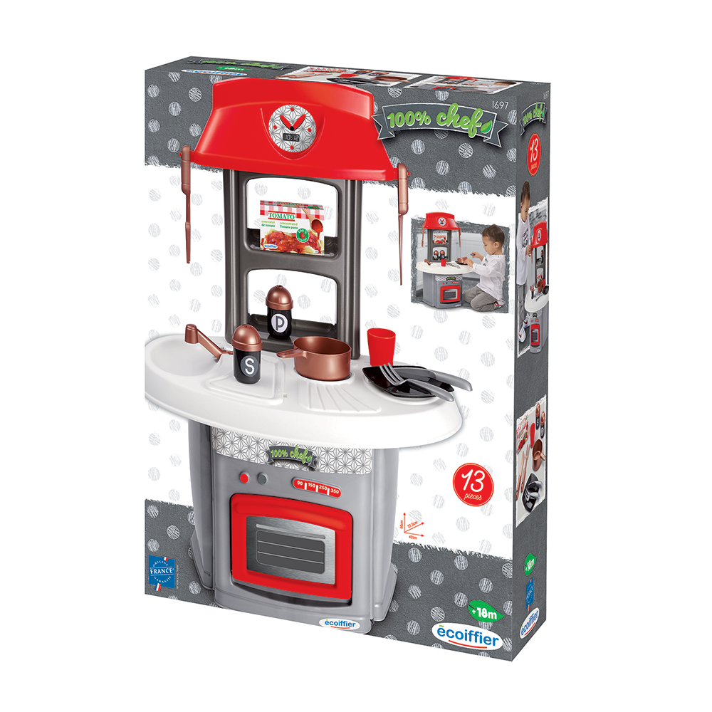 Bucatarie Ecoiffier Sef Italian 13 piese - poza 3