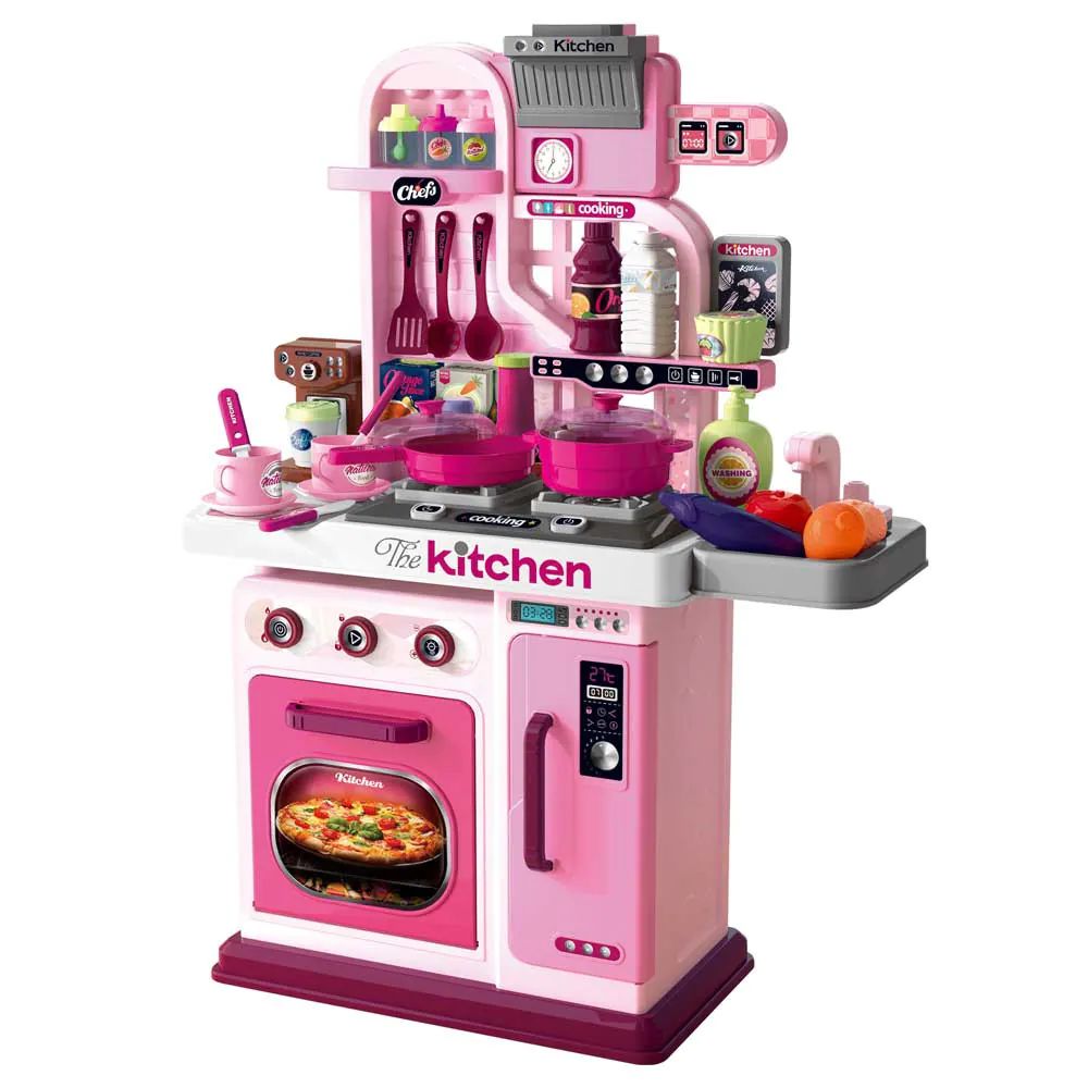 Bucatarie pentru copii Ocie The Chef 53 piese Roz 22x53x69 cm - poza 1