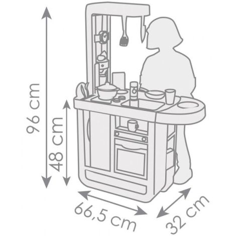 Bucatarie Smoby Cherry Kitchen cu 25 accesorii - poza 2