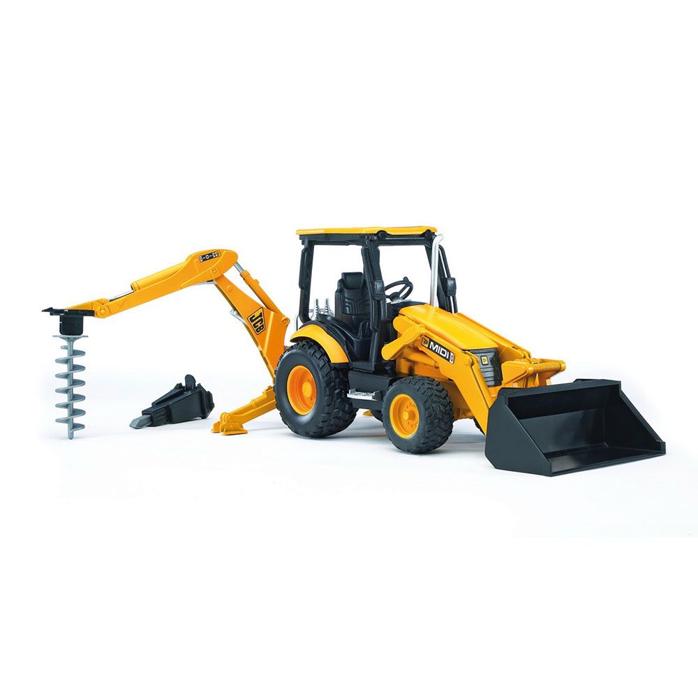 Buldoexcavator Bruder JCB Midi - poza 5